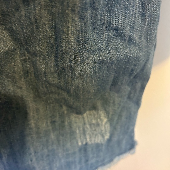 True Craft Women’s Distressed Denim Button Front Shirt Dress Size 2X - Picture 4 of 8